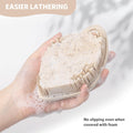Sndyi Silicone Body Scrubber, Gentle Exfoliating Body Scrubber for Sensitive Skin, Leaf Shaped Shower Scrubber for Body with Lathering Bristles,