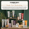 The Grandpa Soap Company Charcoal Bar Soap - With Activated Charcoal Hemp Seed and Mint Oil, Detoxifies, Draws Out Dirt and Toxins, Clear