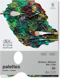 Winsor & Newton Professional Tear off Palette Paper, Transparent 9-X-12-Inch