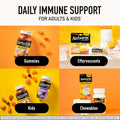 Airborne Vitamin C 1000Mg (Per Serving) - Zesty Effervescent Tablets, Gluten-Free Immune Support Supplement, Echinacea & Ginger, Orange, Citrus,