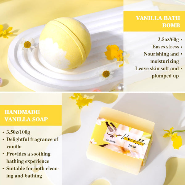 Birthday Gifts for Woman, Relaxing Spa Gift Baskets for Woman, Bath and Body Gift Set, Self Care Gifts Mothers Day Basket for Women Mom Her
