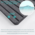 NiuYichee 2 PCS Water Absorbent diatomite Coasters, 7.1" x 3.5" Water Absorbing Stone Tray for Sink, Stone Drying mat for Kitchen Counter, Stone