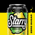 Starry Zero Sugar Lemon Lime Soda, Caffeine Free, Mini Cans, 7.5 Ounce (Pack of 10) Lemon Lime Zero Sugar 7.5 Fl Oz (Pack of 10)