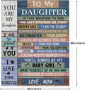 Daughter Gifts from Mom, to My Daughter Blanket from Mom, Daughters Birthday Gifts, Daughters Gift for Birthday, Graduation, Christmas, 60"x50"