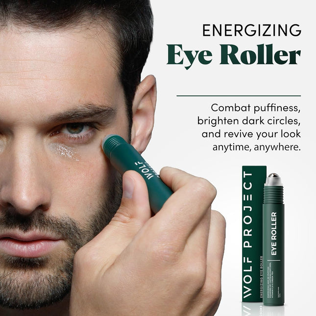 Wolf Project under Eye Roller - Korean Beauty, with Caffeine, Vitamin C and Pept