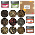 Heavenly Tea Leaves Organic 9 Flavor Variety Pack, Loose Leaf Tea Sampler | Approximately 90 Cups, Assorted Black, Green, White, Rooibos, & Herbal