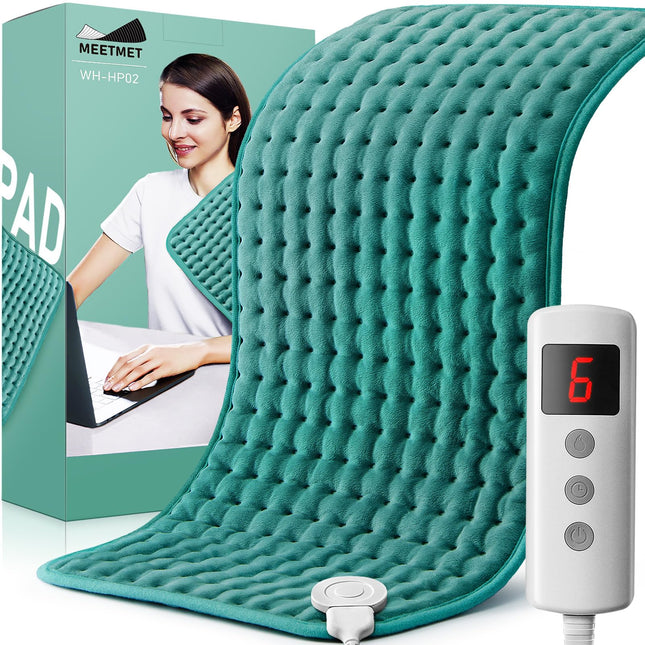 Electric Heating Pads for Back Neck Shoulder Pain Relief, Gifts for Women, Men, 