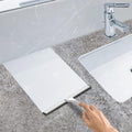 All-Purpose Stainless Steel Shower Squeegee for Shower Glass Door with 2 Adhesive Hooks, Bathroom Cleaner Tool Household Window Mirror Squeegee ,