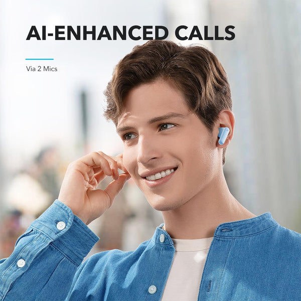 Soundcore by Anker P20I True Wireless Earbuds, 10Mm Drivers with Big Bass, Bluetooth 5.3, 30H Long Playtime, Water-Resistant, 2 Mics for AI Clear