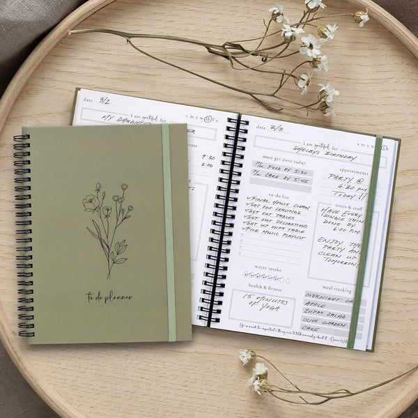 Beautiful To Do List Notebook - Aesthetic Daily Planner to Easily Organize Your Tasks And Boost Productivity - Stylish Undated ADHD Planner Gift