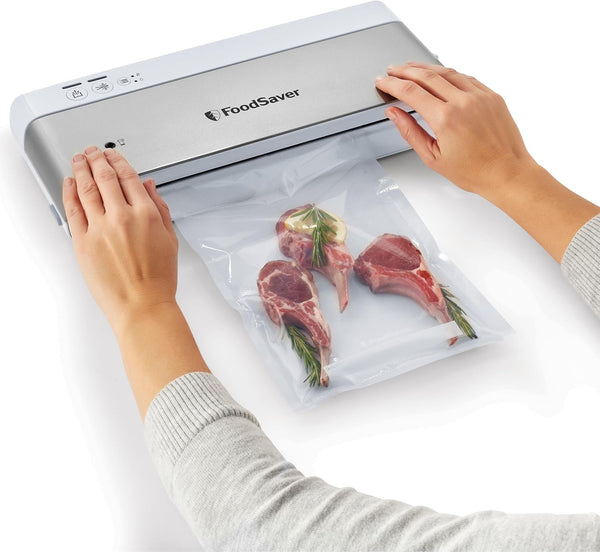 FoodSaver Custom Fit Vacuum Sealer Rolls, Airtight Food Storage and Sous Vide Rolls, BPA-Free, 11 x 16' (Pack of 3) 11in x 16ft Heat-Seal Rolls