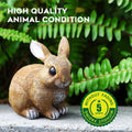 LEGIFO Bunny Decor Yard Decorations Outdoor Set of 3, Bunny Decorations for Home Garden Outdoor Statues, Easter Rabbit Figurines mom Gifts Brown