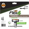 BIC Flex 4 Sensitive Disposable Razors For Men, For a Smooth, Ultra-Close and Comfortable Shave, 10 Piece Disposable Razor Set with 4 Blades 10
