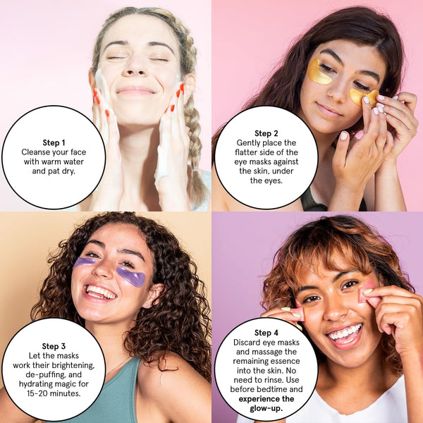 grace & stella Retinol Under Eye Patches for Puffy Eyes & Dark Circles - Restoring Gel Under Eye Masks with Hyaluronic Acid - Birthday Gifts for