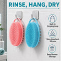 2 Pack Silicone Body Scrubber, Loofah Double-Sided Body Brush,Shower Scrubber and Scalp Massager Shampoo Brush for Sensitive Kids Women Men All