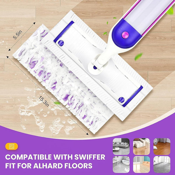 15 Count Pad Refills for Swiffer Power Mop Refill, Absorbent Floor Cleaning Pads for Hardwood, Tile, Laminate Floors 15 PowerMop Pads