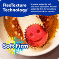 Scrub Daddy Scrub Mommy Sponges - Dish Scrubber + Non-Scratch Cleaning Sponges Kitchen, Bathroom + Multi-Surface Safe - Dual-Sided Dish Sponges