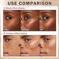 12 Colors Cream Blush Palette Cream Concealer Foundation Palette | Natural Matte Finish Contour Palette with Brush, Creamy Texture, Waterproof,