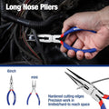 7-piece WORKPRO Pliers Set with Groove Joint, Long Nose, Slip Joint, Linesman, and Diagonal Pliers for DIY & Home Use | Groove Joint Piler, Long