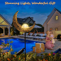 Homeimpro Moon Solar Lights Outdoor Garden Decor Gifts for Mom Women,Waterproof Stakes Yard Decorations for Lawn, Patio Accessories, Backyard