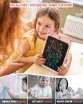 10 inch LCD Writing Tablet for Kids, Unicorn Toys Gifts for Girls Aged 3-5, Toddler Girl Kids Educational Travel Toy, Birthday Gift for 3 4 5 6 7