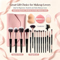 Makeup Brush 15Pcs Eye and Face Professional Makeup Brush Set, Makeup Brushes with Lash Comb, Makeup Brushes Soft Makeup Brushes Set, Eye Shadow