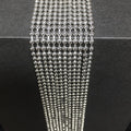 50-Pack Dog Tag Chain Ball Chain Necklace Bulk, Beaded Necklace Chains for Jewelry Making DIY Crafts, Military Blank Dog Tag Necklace for Men,