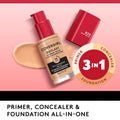 Covergirl Outlast Extreme Wear 3-in-1 Full Coverage Liquid Foundation, SPF 18 Sunscreen, Buff Beige, 1 Fl. Oz. 1 Fl Oz (Pack of 1) Buff Beige
