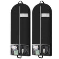 54" Garment Bags for Travel and Storage, Travel Suit Bags for Men Women with 2 Clear Pockets, Storage bags for Clothes, Suits, Dress, Shirts,