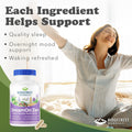 Ridgecrest Herbals Dreamon Zen, Sleep Support Supplement, Melatonin Free, Magnesium, 5-HTP, Lavender, Chamomile, Valerian, Lemon Balm for Adults
