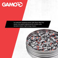 Gamo PBA Platinum Air Gun Pellets – High Performance Pellets, Multiple Calibers .22 Caliber Silver,Red