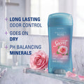 Secret Fresh Antiperspirant Deodorant for Women, 72Hr Breathable Sweat & Odor Protection, Instant Freshness & Gentle, PH Balancing Minerals, Clear