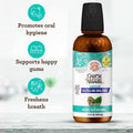 GuruNanda Farmed Mint Oil Pulling Mouthwash for Complete Oral Hygiene, 7 Essential Oils & Vitamins for Happy Teeth & Gums & Fresh Breath,