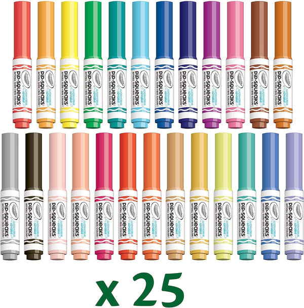Crayola Pip-Squeaks Washable Marker Set (65Ct), Coloring Set, Art Supplies for Kids, Drawing Kit, Kids Travel Activity, Easter Basket Essentials, 4+