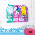 Tub WorksÂ® Magical Kids Bubble Bath, Variety 12 Pack | Creates Colorful Water & Tons of Foam Bath Bubbles | Nontoxic | Character-Themed Bubble
