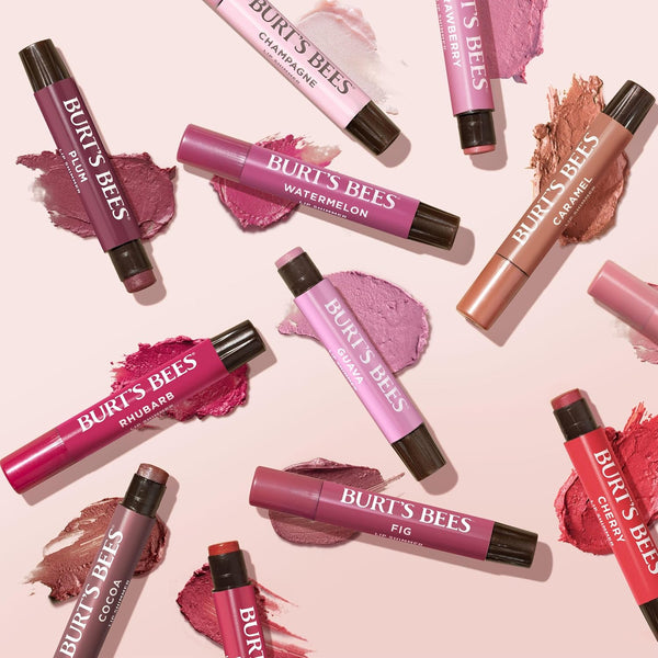 Burt's Bees Shimmer Lip Tint Set, Mothers Day Gifts, Tinted Lip Balm Stick, Moisturizing for All Day Hydration with Natural Origin Glowy Pigmented