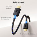 Cable Matters Braided USB C to Micro USB Cable, 3.3ft, Black | 3A/15W Charging, 480Mbps Data, Micro-B USB 2.0, for Controllers, Cameras, GPS and