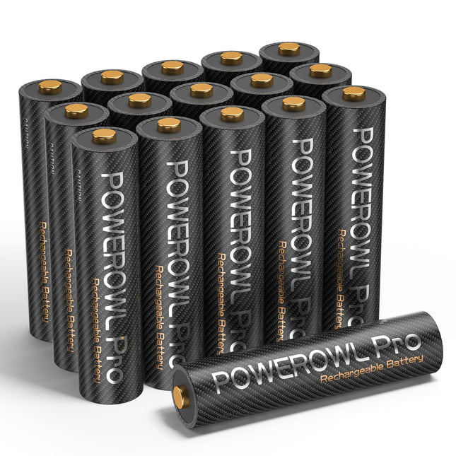 POWEROWL Rechargeable AAA Batteries PRO, High Capacity 1100Mah, Premium Nimh Tri