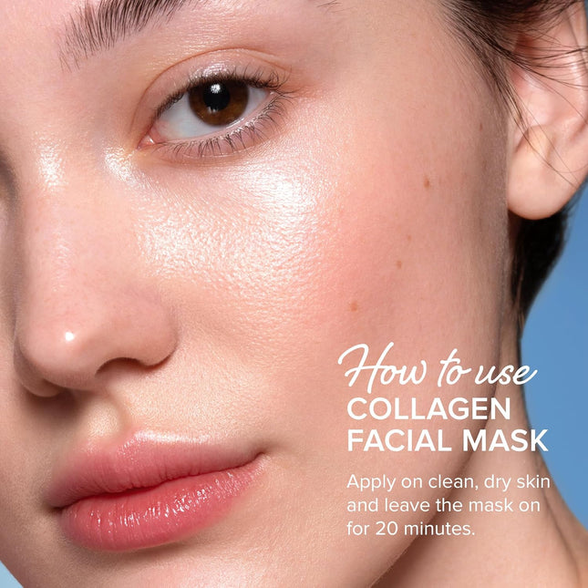 MAREE Collagen Facial Mask with Hyaluronic Acid - Sheet Face Masks Skincare with
