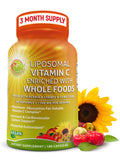 Liposomal Vitamin C Capsules - 1500Mg - Made with Organic Acerola Cherries & Camu Camu, High Potency Vitamin C Liposomal - Immune Support