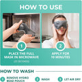 MyHalos® Heated Eye Mask for Dry Eyes - Steam Warm Compress for Eyes - Remove Styes, Chalazion Therapy Warming and Heating Pad Hot Compress -