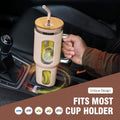 Glass Tumbler with Lid and Straw, 46 Oz Iced Coffee Cup with Handle, Glass Water Bottles with Silicone Sleeve, Glass Cup with Straws - Pearl Straw
