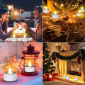 Battery Operated LED Tea Lights: 24PACK Flameless Votive Candles Lamp Realistic and Bright Flickering Holiday Gift Long Lasting 200Hours for
