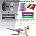 Fabric Resistance Bands for Working Out, 3 and 4 Levels Booty Bands Long Resistance Bands for Women and Men | Elastic Bands for Exercise Bands