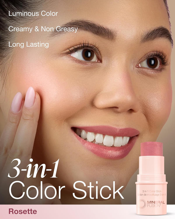 Mineral Fusion 3-in-1 Color Stick (Rosette)