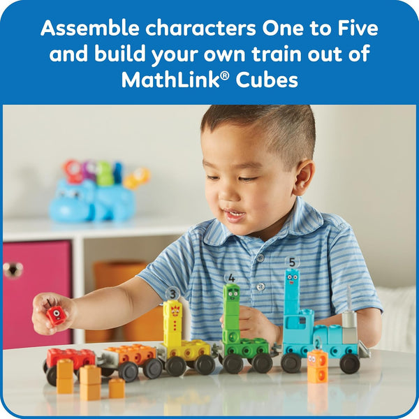 hand2mind Numberblocks Express Train MathLink Cubes Activity Set, Preschool Learning Activities, Train Toy, Counting Blocks, Number Toys, Kids