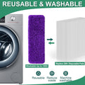 Reusable Mop Pads Compatible with Swiffer Power Mop,Power Mop Pads Refill Pads Washable 15.3 * 5.1 Inch, Microfiber Replacement Pad for