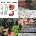 Walk Maker, Pathmate Stone Moldings Paving Pavement Concrete Molds Stepping Stone Paver Walk Way Mold for Patio, Lawn & Garden(Big Size:16.9 x