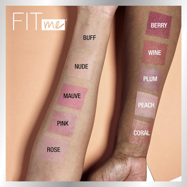 Maybelline Fit Me Blush, Lightweight, Smooth, Blendable, Long-Lasting All-Day Face Enhancing Makeup Color, Pink, 1 Count