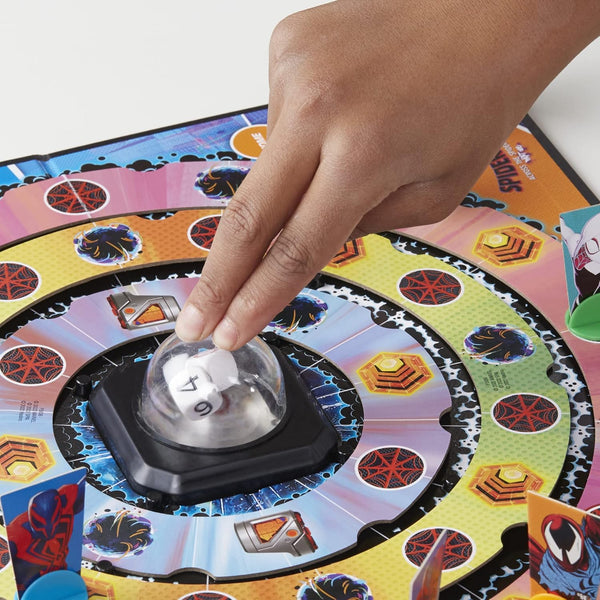 Hasbro Gaming Trouble: the Spider-Verse Edition for Marvel Fans, Ages 8+, Game for 2-4 Players, with Rotating Board